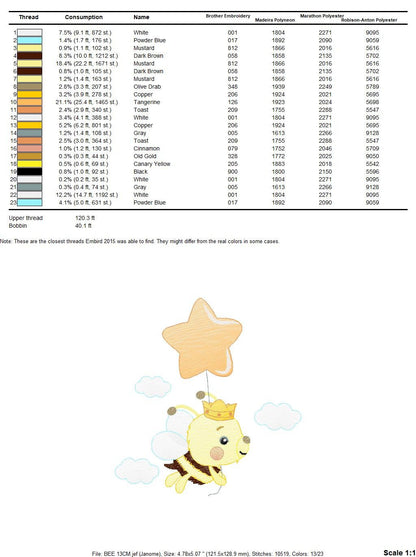 Bee embroidery design - Bee Happy embroidery designs machine embroidery pattern - baby girl embroidery file - honey bee design  pes jef hus