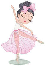 Load image into Gallery viewer, Ballerina embroidery designs - Ballet embroidery design machine embroidery pattern - Baby girl embroidery file Dancer instant download pes
