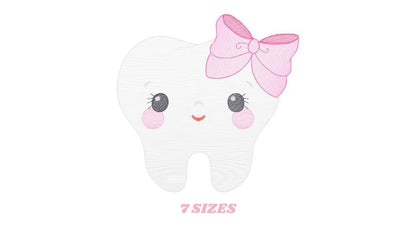Tooth embroidery designs - Dentist embroidery design machine embroidery pattern - Teeth embroidery file - Dental embroidery instant download