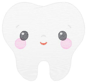 Tooth embroidery designs - Dentist embroidery design machine embroidery pattern - Teeth embroidery file - Dental embroidery instant download