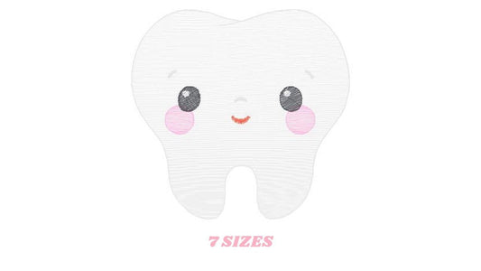 Tooth embroidery designs - Dentist embroidery design machine embroidery pattern - Teeth embroidery file - Dental embroidery instant download