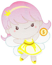 Cargar imagen en el visor de la galería, Tooth Fairy embroidery designs - Money Fairy embroidery design machine embroidery pattern - Baby girl embroidery file - instant digital pes
