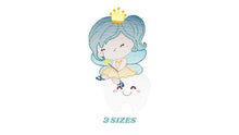 Load image into Gallery viewer, Tooth Fairy embroidery designs - Fairy godmother embroidery design machine embroidery pattern - Fairy with teeth file - instant download pes
