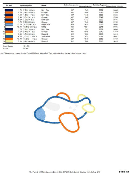 Plane embroidery designs - Airplane with flag machine pattern - Baby boy file - Plane applique with flag - Instant digital download pes jef