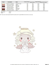 Carica l&#39;immagine nel visualizzatore di Gallery, Angel embroidery designs - Baby girl embroidery design machine embroidery pattern - Girl with wings embroidery file - instant download pes
