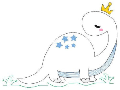 Dinosaur embroidery designs - Dino embroidery design machine embroidery pattern - instant download - Baby boy embroidery file brontosaurus Marcia Embroidery