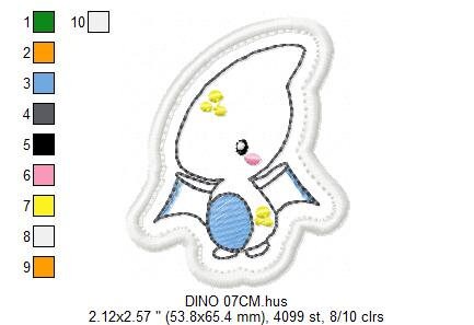 Dinosaur embroidery designs - Dino embroidery design machine embroidery pattern - instant download - Baby boy embroidery file pterodactyl - Marcia Embroidery