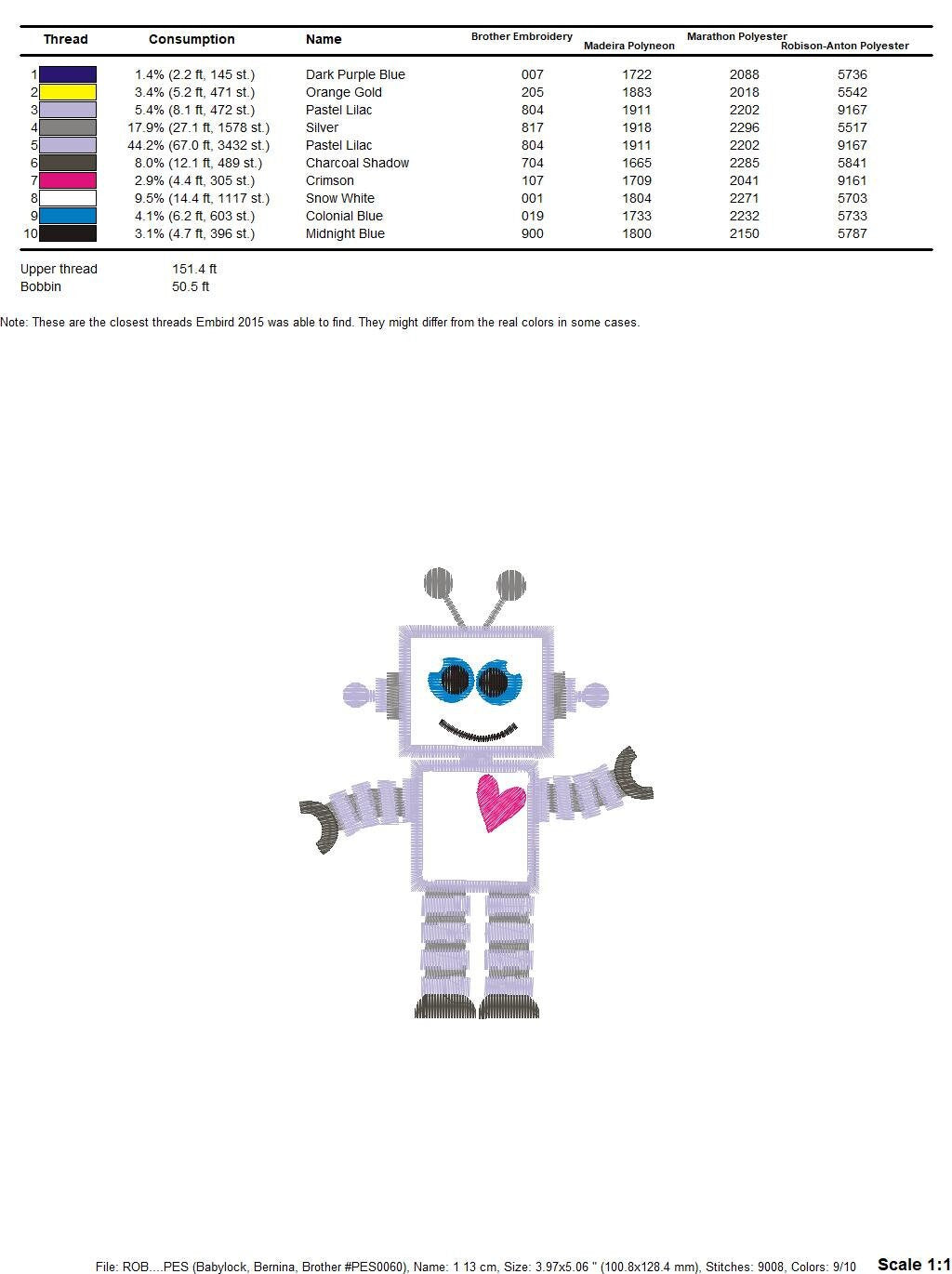 Robot embroidery designs - Happy IA Cyborg machine embroidery pattern - Baby boy file - Robot applique design - Instant digital download pes