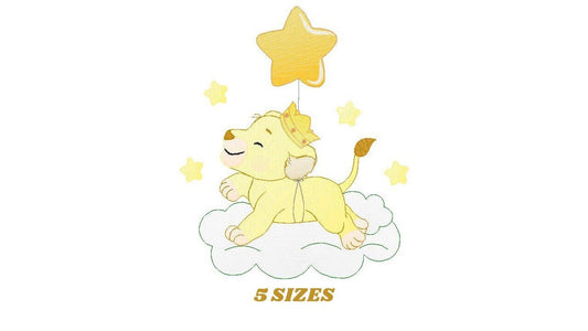 Lioness embroidery designs - Lion embroidery design machine embroidery pattern - Baby boy embroidery file - Lion king embroidery download Marcia Embroidery