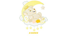 Carica l&#39;immagine nel visualizzatore di Gallery, Lion embroidery designs - Lioness embroidery design machine embroidery pattern - Sleeping lioness embroidery file - Moon embroidery download
