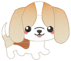 Basset Hound embroidery designs - Dog embroidery design machine embroidery pattern - Puppy embroidery file -  Pet embroidery download pes