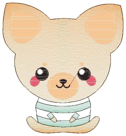 Chihuahua embroidery designs - Dog embroidery design machine embroidery pattern - Puppy embroidery file - Chihuahua embroidery download pes - Marcia Embroidery
