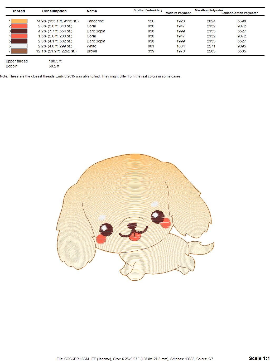 Cocker embroidery designs - Dog embroidery design machine embroidery pattern - Puppy embroidery file -  Pet embroidery instant download pes - Marcia Embroidery