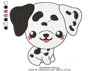 Dalmatian embroidery designs - Dog embroidery design machine embroidery pattern - Puppy embroidery file -  pet embroidery instant download Marcia Embroidery
