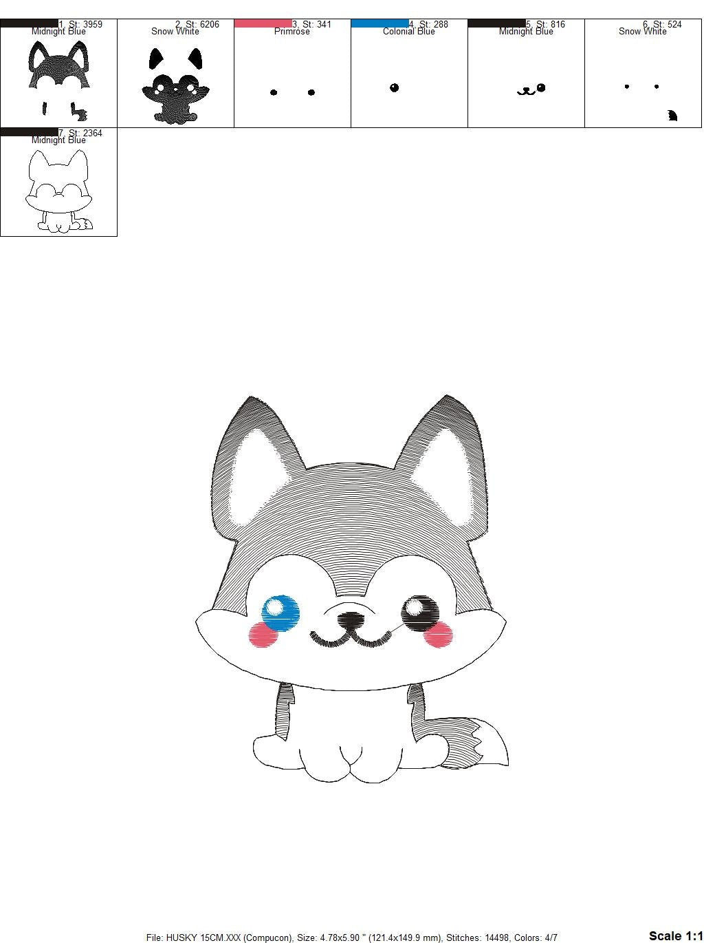 Husky embroidery designs - Dog embroidery design machine embroidery pattern - Puppy embroidery file -  Pet embroidery instant download jef Marcia Embroidery