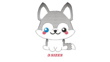 Cargar imagen en el visor de la galería, Husky embroidery designs - Dog embroidery design machine embroidery pattern - Puppy embroidery file -  Pet embroidery instant download jef
