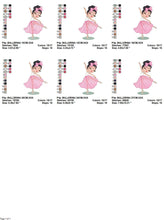 Carica l&#39;immagine nel visualizzatore di Gallery, Ballerina embroidery designs - Ballet embroidery design machine embroidery pattern - Baby girl embroidery file Dancer instant download pes
