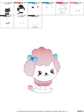 Cargar imagen en el visor de la galería, Poodle embroidery designs - Dog embroidery design machine embroidery pattern - Puppy embroidery file -  baby boy embroidery instant download
