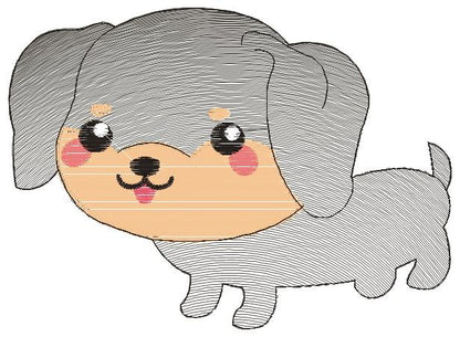 Dachshund embroidery designs - Dog embroidery design machine embroidery pattern - Puppy embroidery file -  Pet embroidery instant download Marcia Embroidery
