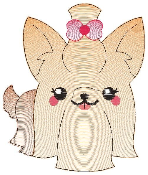 Yorkshire embroidery designs - Dog embroidery design machine embroidery pattern - Puppy embroidery file - Pet embroidery instant download Marcia Embroidery