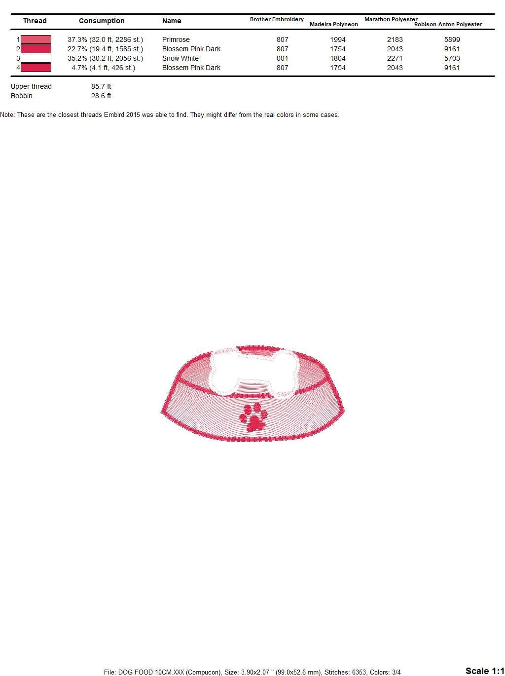 Dog food dish embroidery designs - Pet food bowl embroidery design machine embroidery pattern - Boy kid embroidery file - instant download Marcia Embroidery