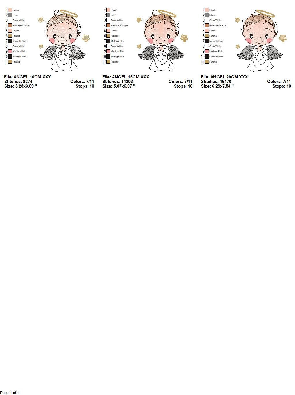 Angel embroidery designs - Baby boy embroidery design machine embroidery pattern - Boy with wings embroidery file - instant download pes jef