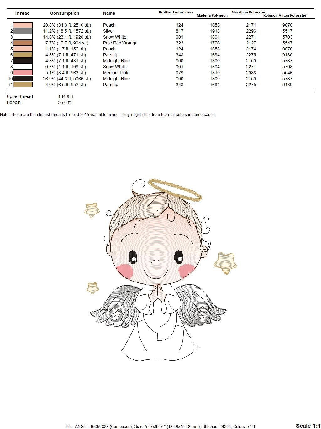 Angel embroidery designs - Baby boy embroidery design machine embroidery pattern - Boy with wings embroidery file - instant download pes jef