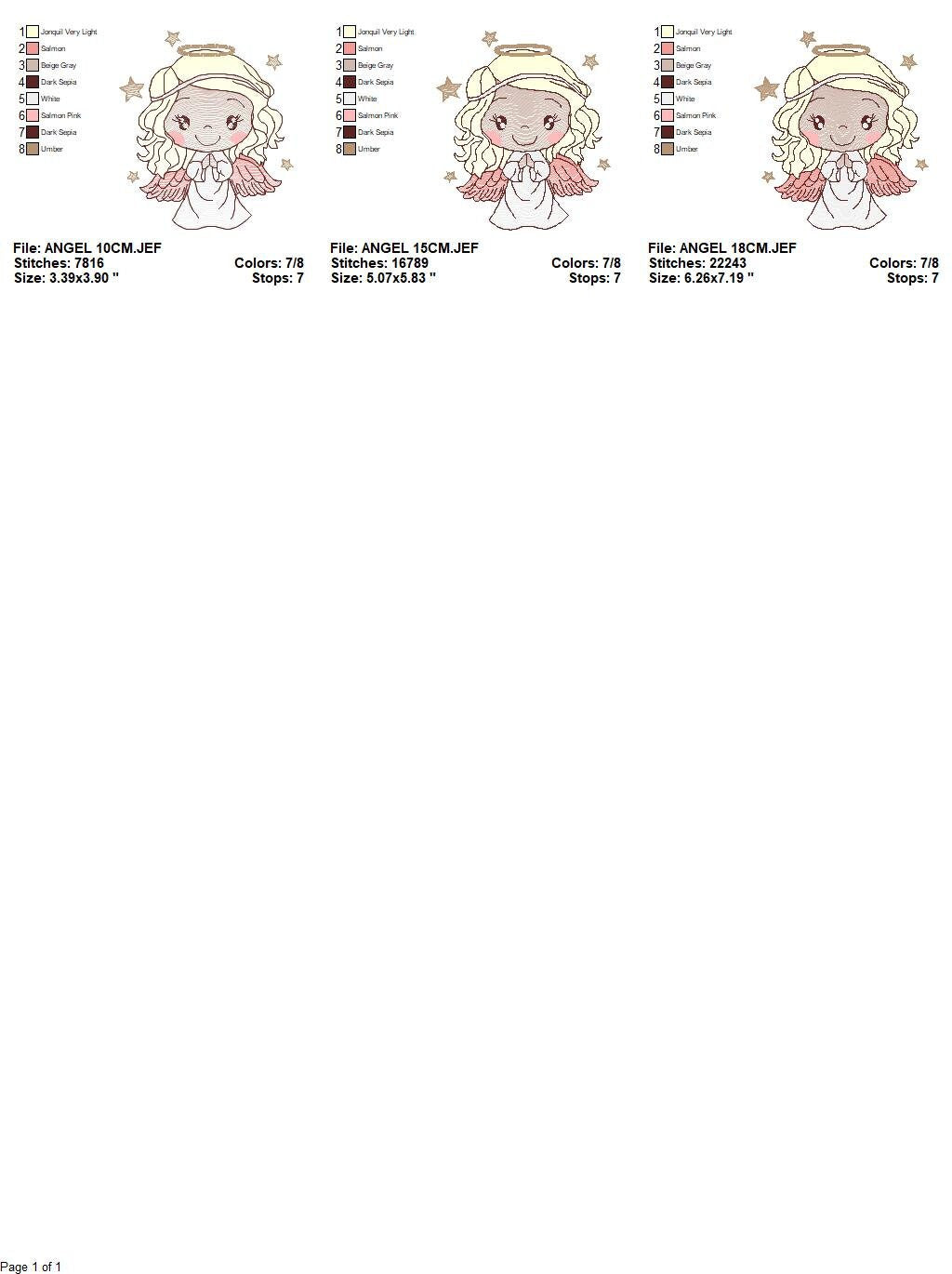 Angel embroidery designs - Baby girl embroidery design machine embroidery pattern - Girl with wings embroidery file - instant download pes