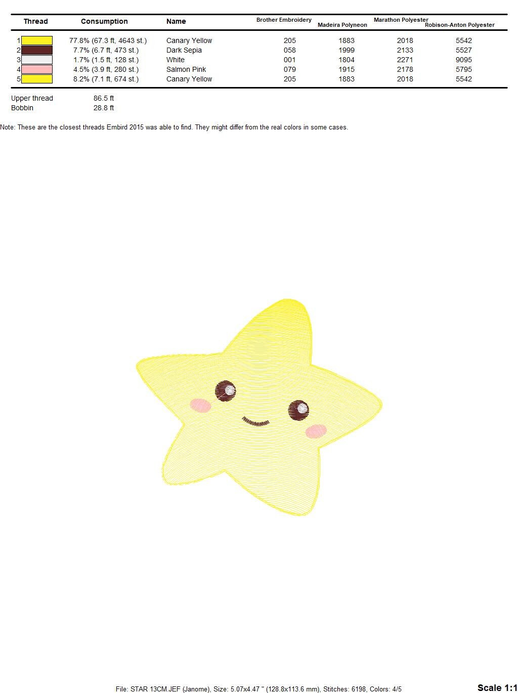 Star embroidery designs - Star with happy face embroidery design machine embroidery pattern - Sky embroidery file - kid embroidery download Marcia Embroidery