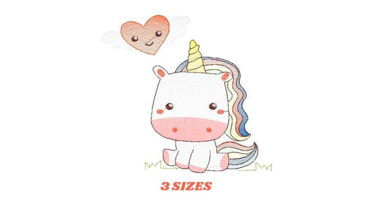 Unicorn embroidery designs - Baby girl embroidery design machine embroidery pattern - Unicorns design instant download embroidery newborn