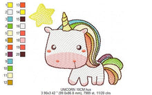 Load image into Gallery viewer, Unicorn embroidery designs - Baby girl embroidery design machine embroidery pattern - Unicorns design instant download embroidery newborn
