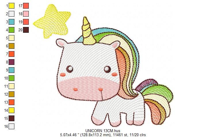 Unicorn embroidery designs - Baby girl embroidery design machine embroidery pattern - Unicorns design instant download embroidery newborn Marcia Embroidery