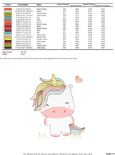 Carica l&#39;immagine nel visualizzatore di Gallery, Unicorn embroidery designs - Girl embroidery design machine embroidery pattern - Unicorns embroidery file - baby girl embroidery newborn pes
