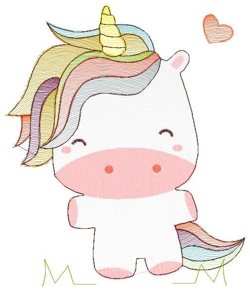 Unicorn embroidery designs - Girl embroidery design machine embroidery pattern - Unicorns embroidery file - baby girl embroidery newborn pes Marcia Embroidery