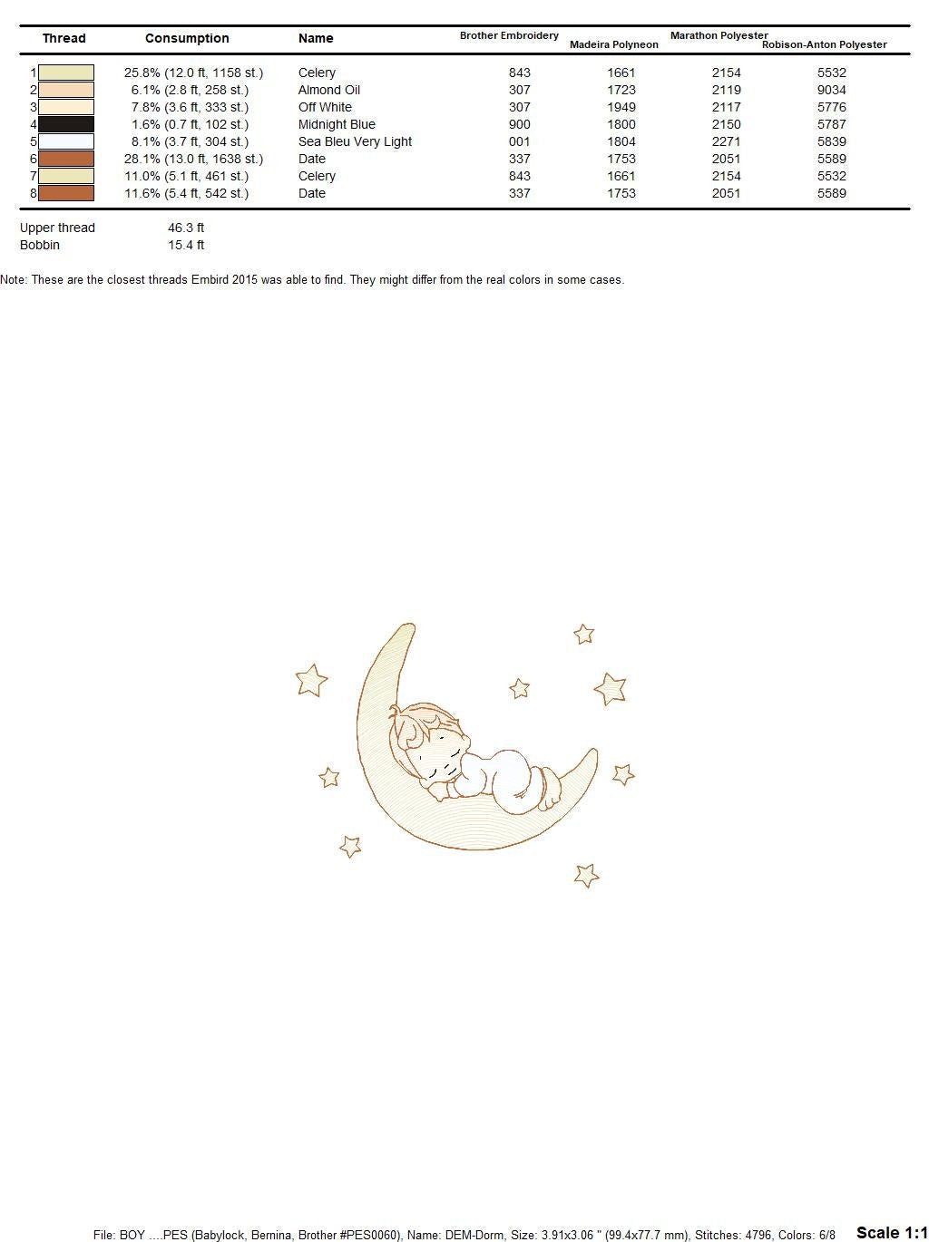 Angel embroidery designs - Boy in moon embroidery design machine embroidery pattern - Angel in the moon embroidery file - sleeping boy