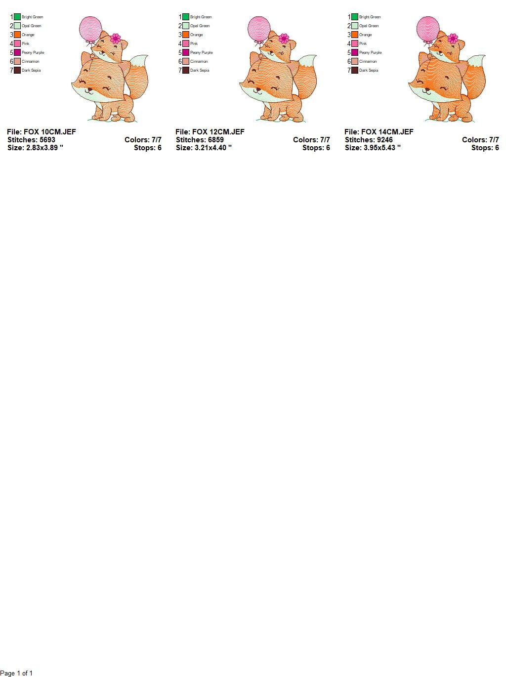 Red Fox mum with baby girl embroidery designs - Woodland animals embroidery design machine embroidery pattern - Fox embroidery file download Marcia Embroidery