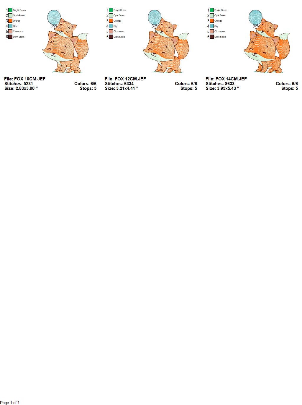 Dad Fox embroidery designs - Red Fox with male cub machine embroidery pattern - Animal family file - Baby boy and girl file - Instant download pes jef