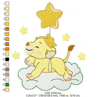 Cargar imagen en el visor de la galería, Lioness embroidery designs - Lion embroidery design machine embroidery pattern - Baby boy embroidery file - Lion king embroidery download
