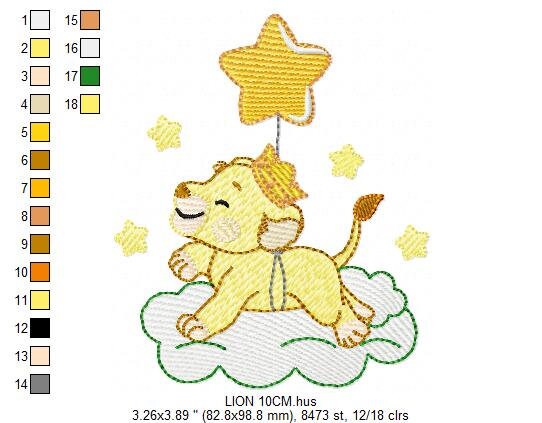 Lioness embroidery designs - Lion embroidery design machine embroidery pattern - Baby boy embroidery file - Lion king embroidery download Marcia Embroidery