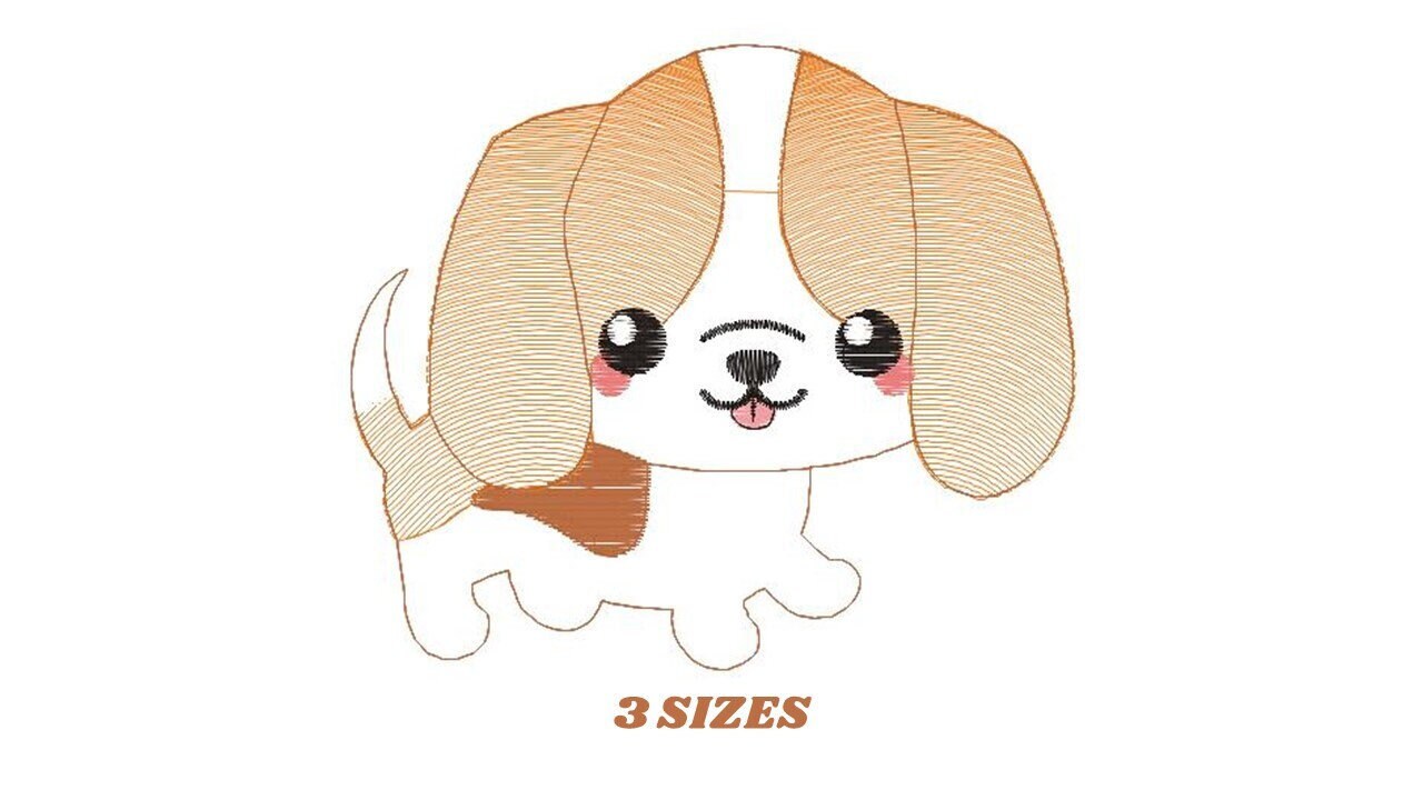 Basset Hound embroidery designs - Dog embroidery design machine embroidery pattern - Puppy embroidery file -  Pet embroidery download pes Marcia Embroidery