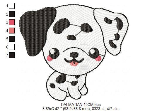 Dalmatian embroidery designs - Dog embroidery design machine embroidery pattern - Puppy embroidery file -  pet embroidery instant download Marcia Embroidery