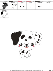 Dalmatian embroidery designs - Dog embroidery design machine embroidery pattern - Puppy embroidery file -  pet embroidery instant download