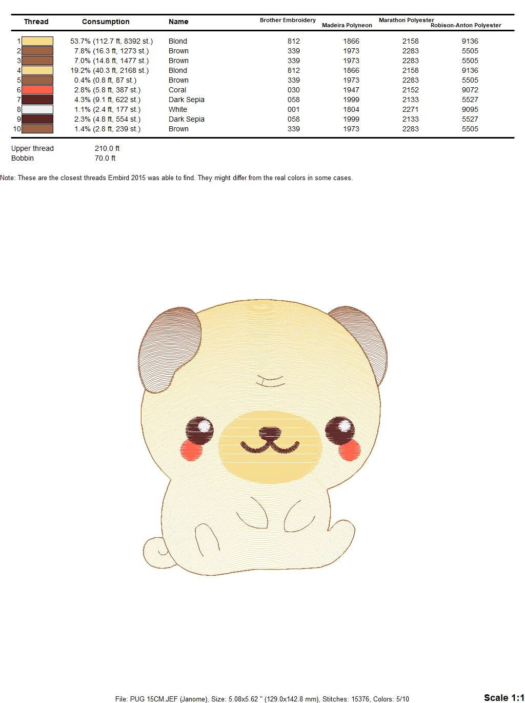 Pug embroidery designs - Dog embroidery design machine embroidery pattern - Puppy embroidery file -  Pet dogs embroidery download pes jef - Marcia Embroidery
