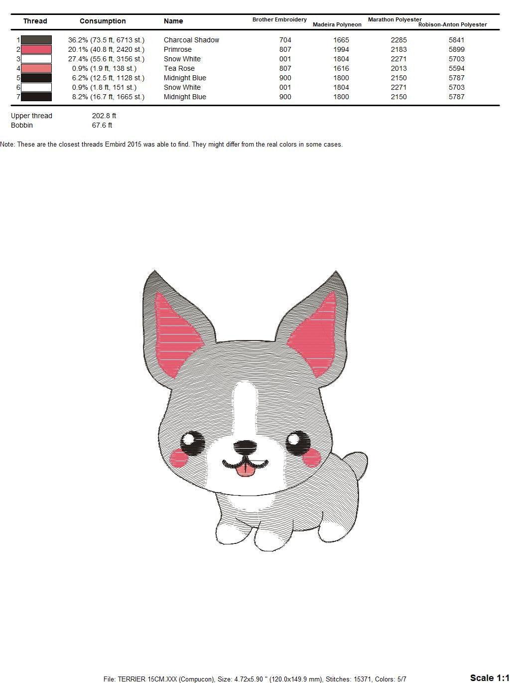 Bull Terrier embroidery designs - Dog embroidery design machine embroidery pattern - Puppy embroidery file  Pet embroidery instant download Marcia Embroidery