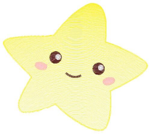 Star embroidery designs - Star with happy face embroidery design machine embroidery pattern - Sky embroidery file - kid embroidery download Marcia Embroidery