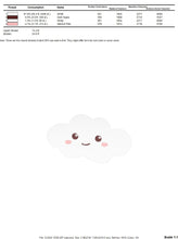 Load image into Gallery viewer, Cloud embroidery design - happy cloud with face embroidery designs machine embroidery pattern - sky embroidery file - kid embroidery pes jef
