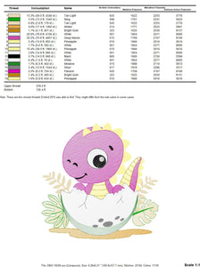 Baby Dinosaur embroidery designs - Dino embroidery design machine embroidery pattern - Dragon embroidery file - Dinosaur egg boy embroidery