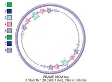 Load image into Gallery viewer, Monogram Frame embroidery designs - Stars frame embroidery design machine embroidery pattern - Delicate frame embroidery download pes jef
