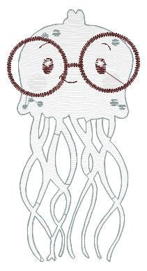 Jellyfish embroidery design - Sea animals embroidery designs machine embroidery pattern - Ocean animals embroidery file - instant download Marcia Embroidery
