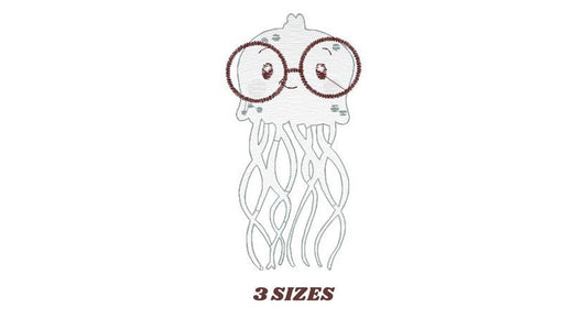 Jellyfish embroidery design - Sea animals embroidery designs machine embroidery pattern - Ocean animals embroidery file - instant download Marcia Embroidery